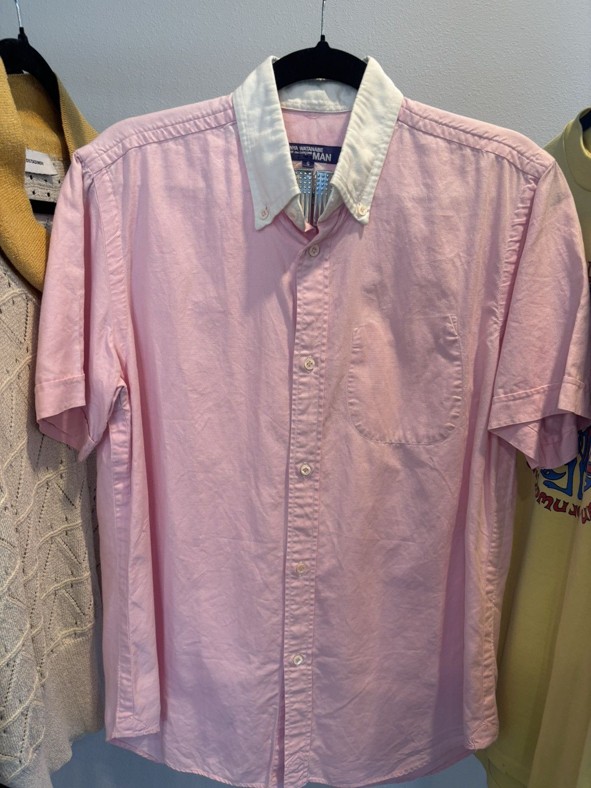 Junya Watanabe Junya Watanabe🦩 (Comme Des Garçon Homme) Pink Button Up Size US S / EU 44-46 / 1 - 3 Thumbnail