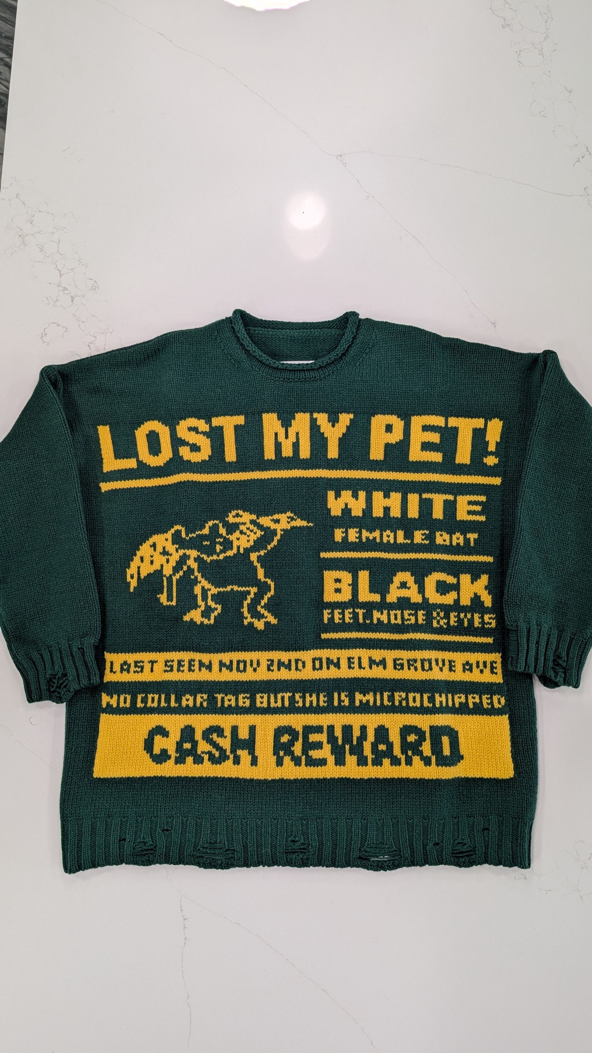 MM6 MM6 Maison Margiela “Lost My Pet” Sweater – Virgin Wool Size US M / EU 48-50 / 2 - 5 Thumbnail
