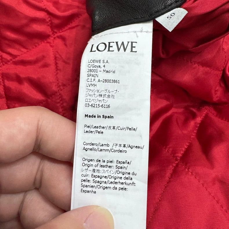 Loewe LOEWE Sheepskin motorbike jacket Size XL / US 12-14 / IT 48-50 - 3 Thumbnail