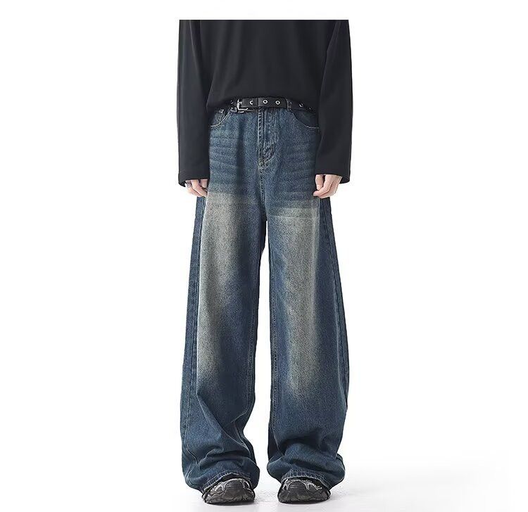 Japanese Brand × Jean Men's straight washed loose fashion jeans Size US 32 / EU 48 - 1 Thumbnail