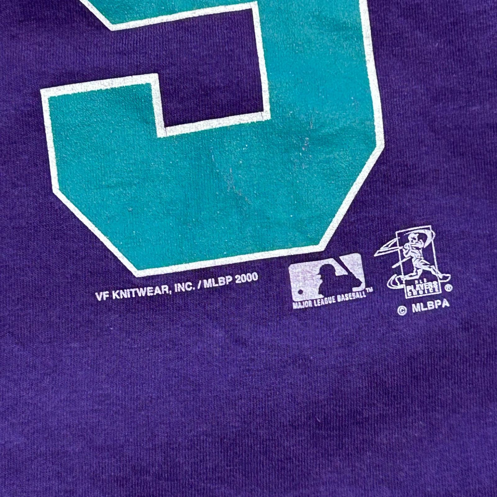 Vintage Vintage 2000 Arizona Diamond Backs Purple Williams #9 Tee Size US L / EU 52-54 / 3 - 9 Thumbnail