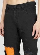 Raf Simons o1y0325 Denim Pant in Black/Orange Size US 33 - 2 Thumbnail