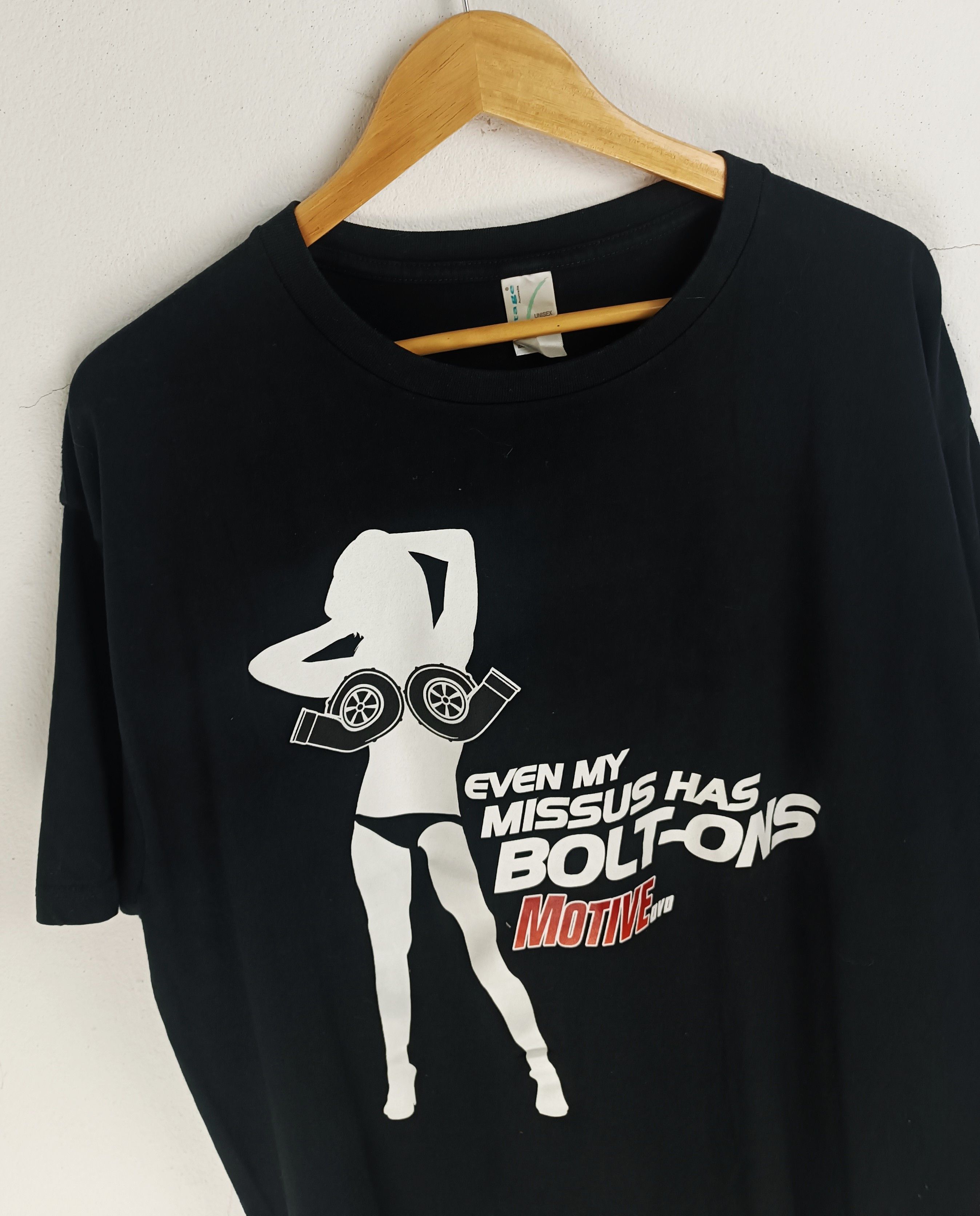 Vintage VINTAGE BOLT ON MOTIVE DVD CAR RACING NASCAR PARODY FUNNY T Size US XL / EU 56 / 4 - 5 Thumbnail