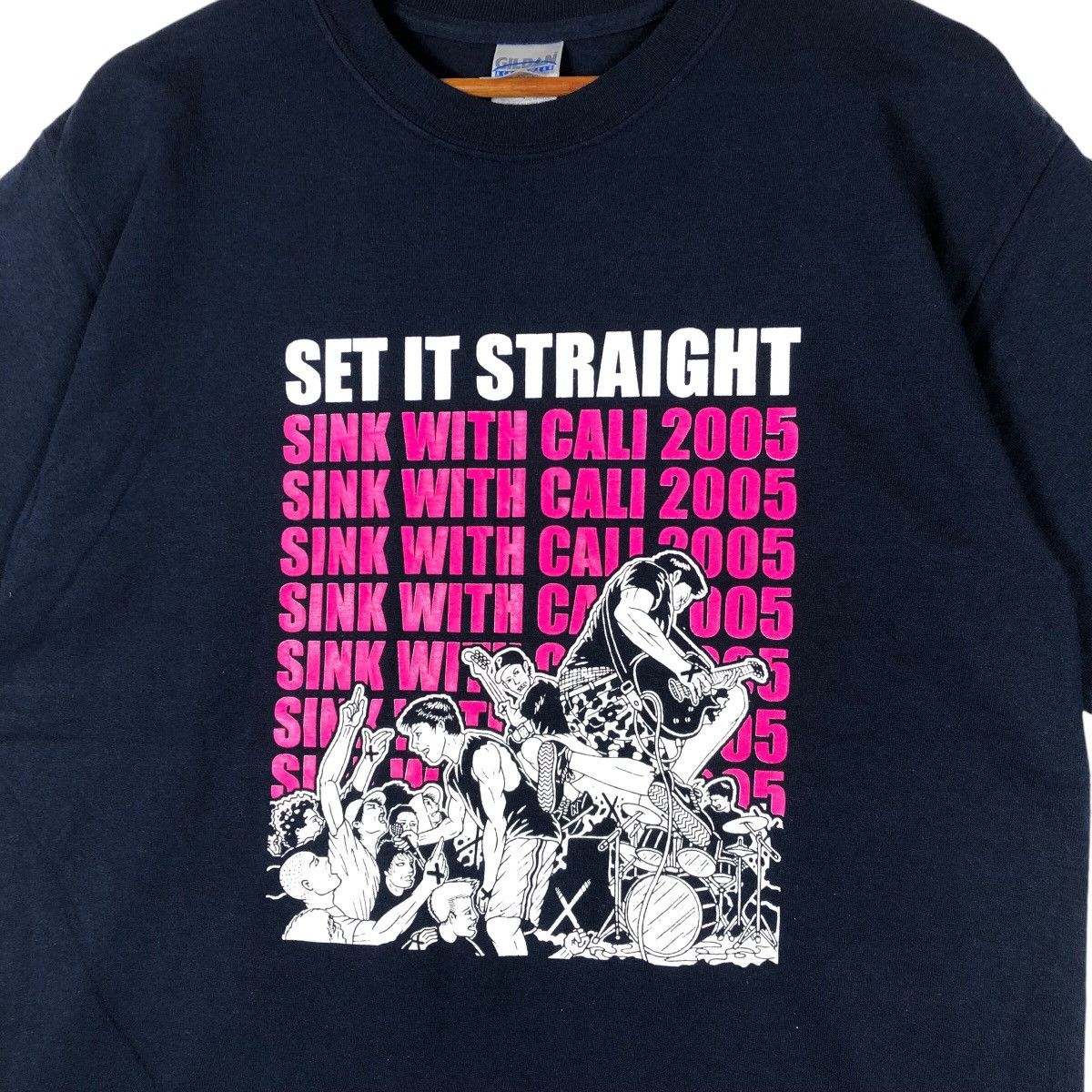 Gildan Set It Straight Band Rare Design T-Shirt Size US M / EU 48-50 / 2 - 4 Thumbnail