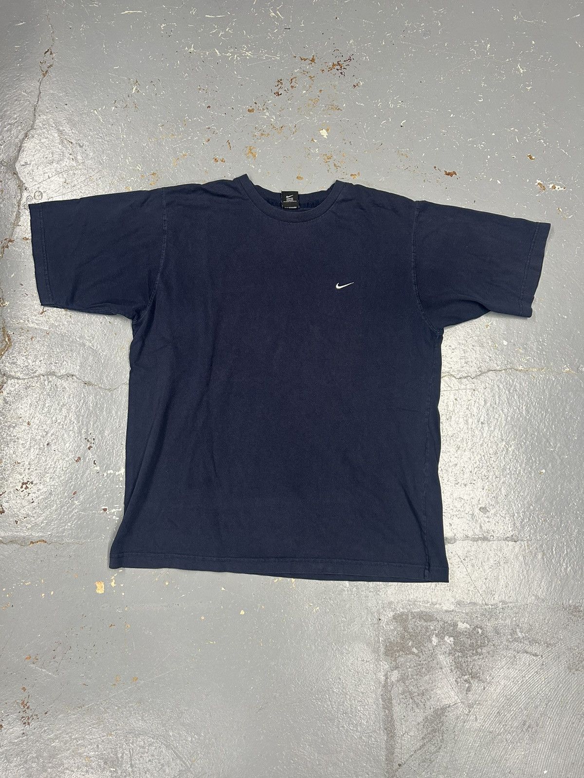 Nike × Vintage Crazy Vintage Y2K Essential Black Nike Small Swoosh T-Shirt Size US XL / EU 56 / 4 - 1 Thumbnail