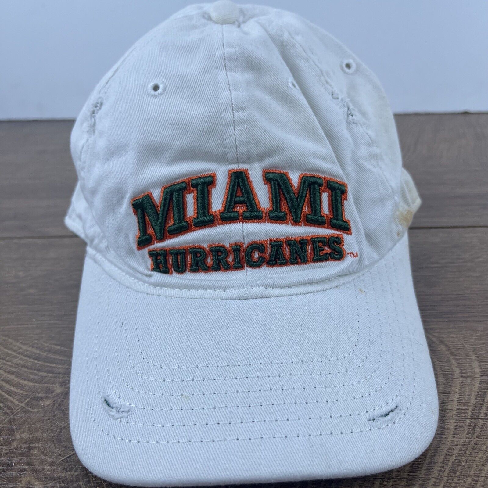 Other Miami Hurricanes Hat Adjustable Hat White Adjustable Hat Whi Size ONE SIZE - 3 Thumbnail