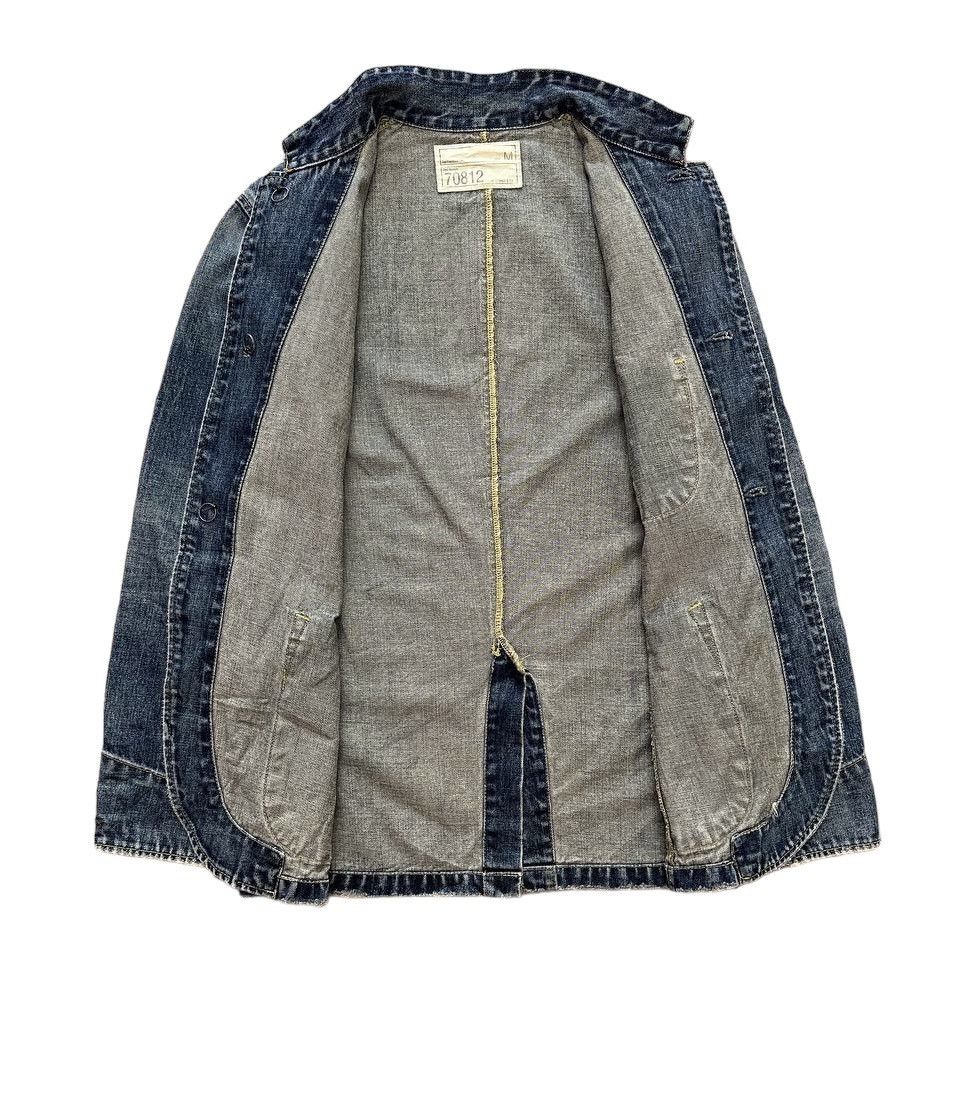 Levi's Vintage Clothing Levis Thrashed Sun Faded Denim Jacket Size US S / EU 44-46 / 1 - 14 Thumbnail