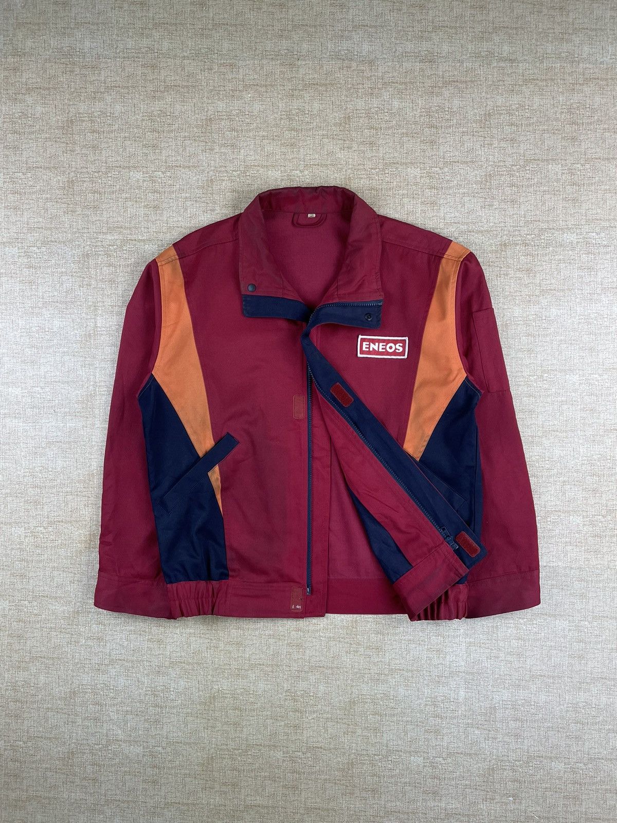 Japanese Brand × Vintage VTG ENEOS SPELLOUT X INITIAL-D RED JACKET STREET FASHION Size US L / EU 52-54 / 3 - 9 Thumbnail