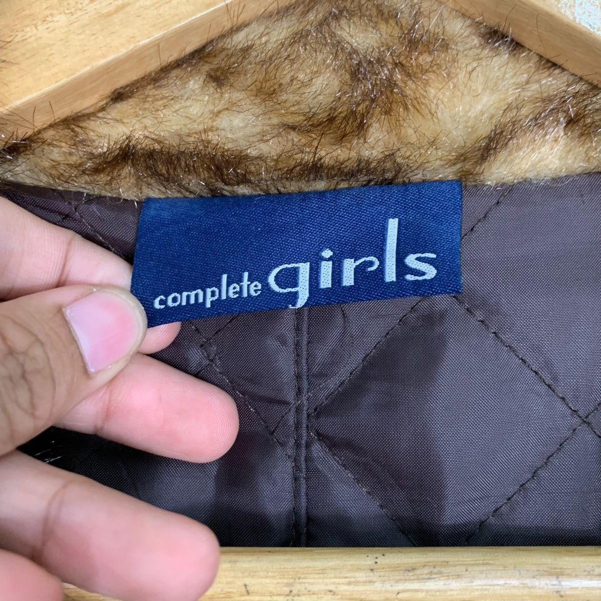 Japanese Brand COMPLETE GIRL Faux Fur Rusty Denim Overcoat Jacket #1054-C48 Size S / US 4 / IT 40 - 15 Thumbnail