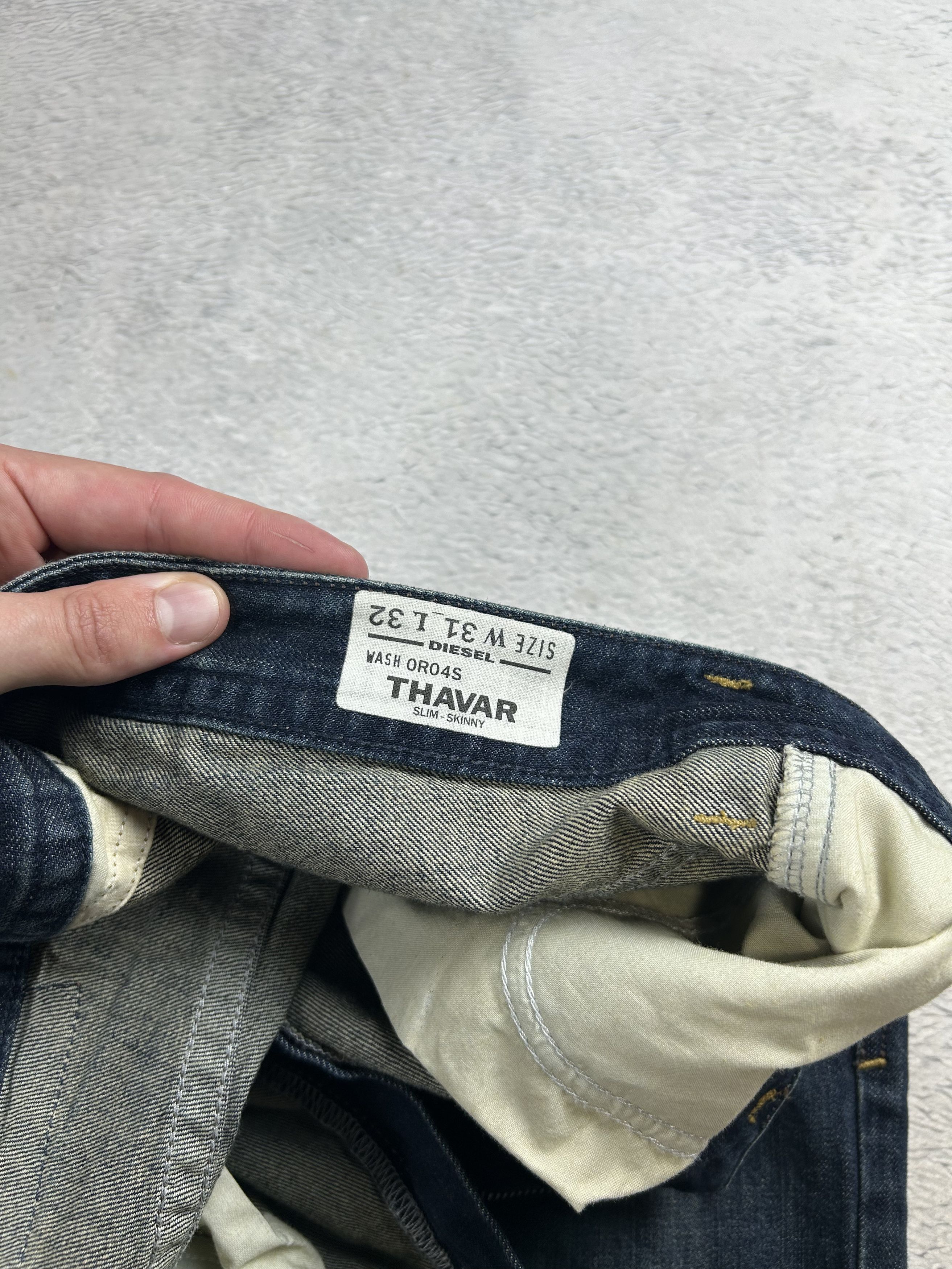 Diesel × Vintage Vintage Diesel jeans Thavar Collection Slim skinny Y2K Size US 31 - 8 Thumbnail
