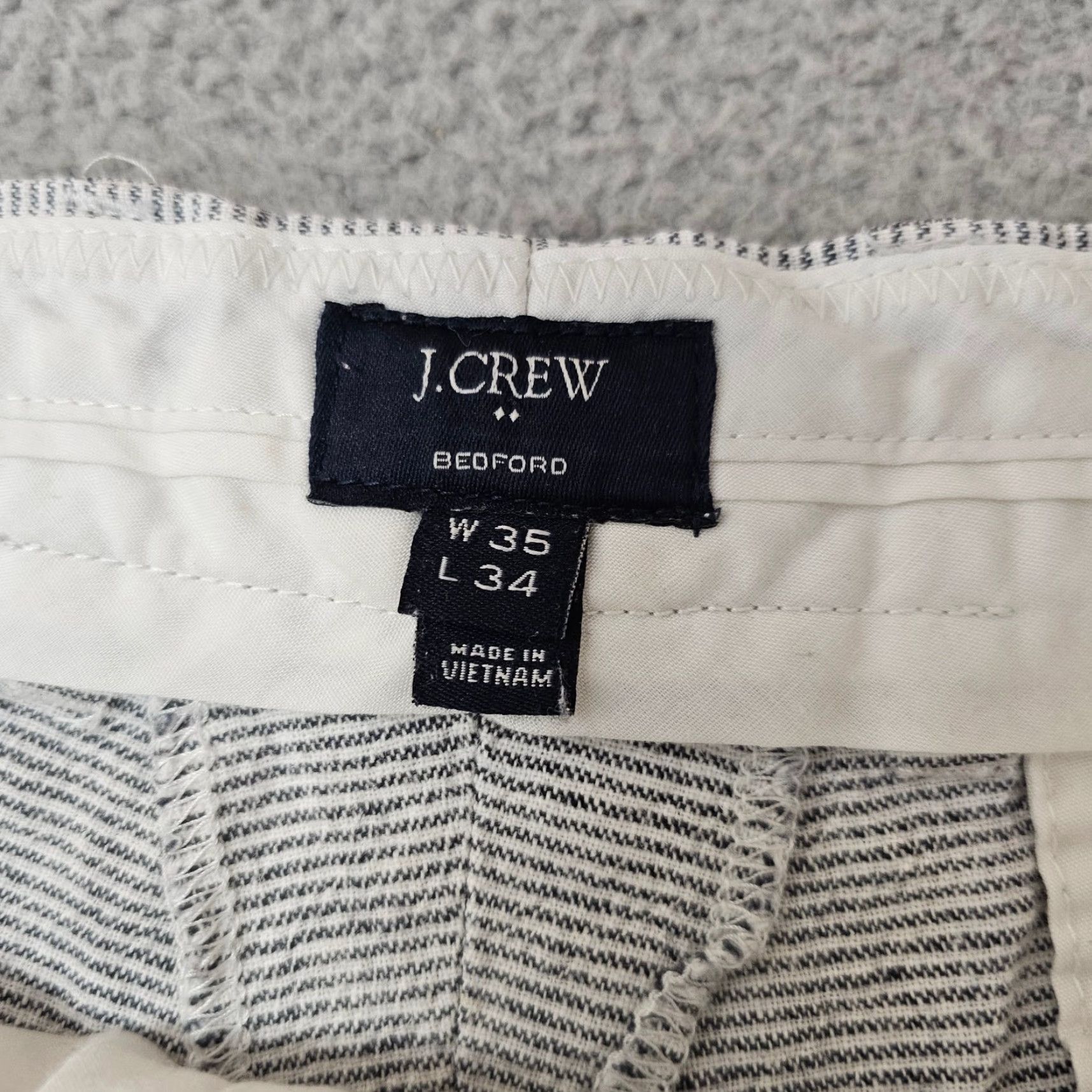 J.Crew J.CREW Pants Mens 35x30.5 Linen Blend Slim Straight Chino Size US 35 - 3 Thumbnail