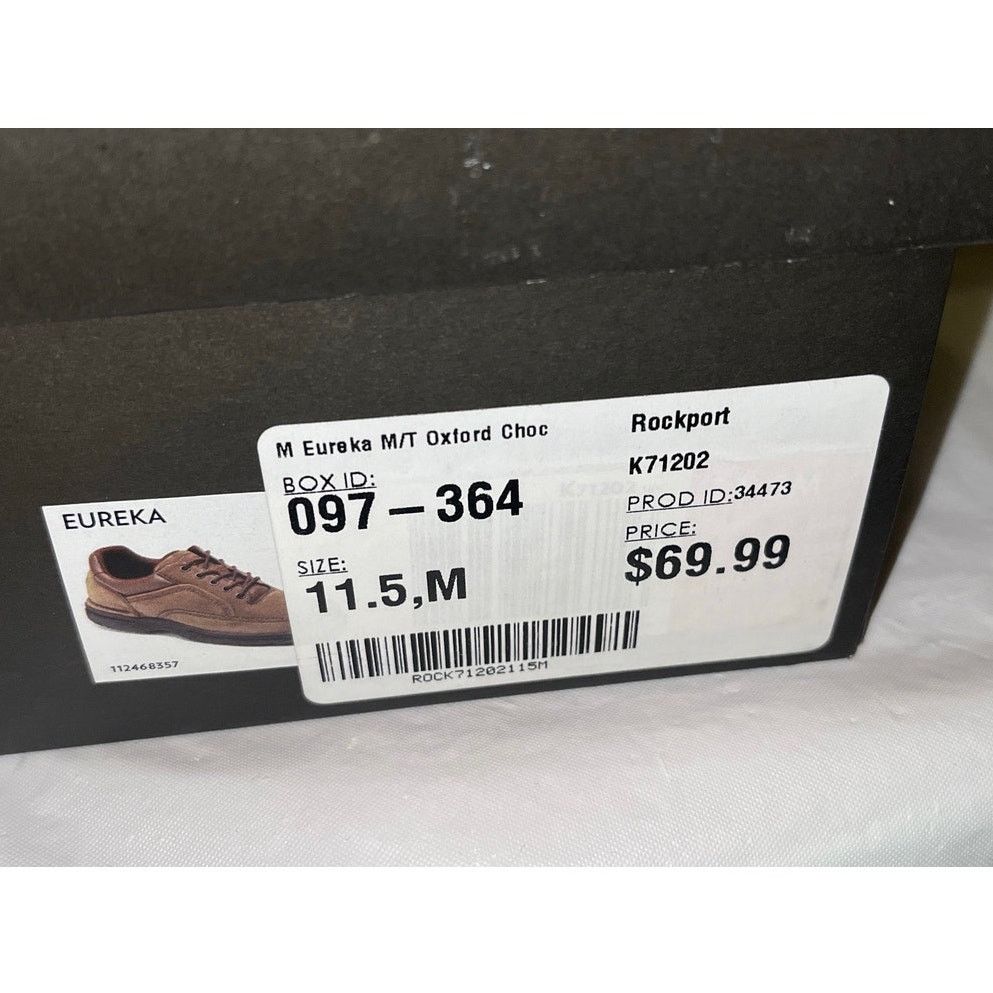 Rockport Rockport Eureka Walking Shoe K71202 - Size: 11.5 - Brown Size US 11.5 / EU 44-45 - 10 Thumbnail