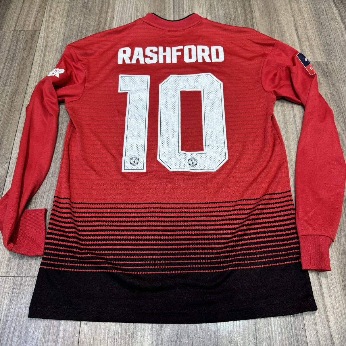 Adidas Manchester united 18/19 longsleeves home shirt #10 Rashford Size US S / EU 44-46 / 1 - 2 Thumbnail