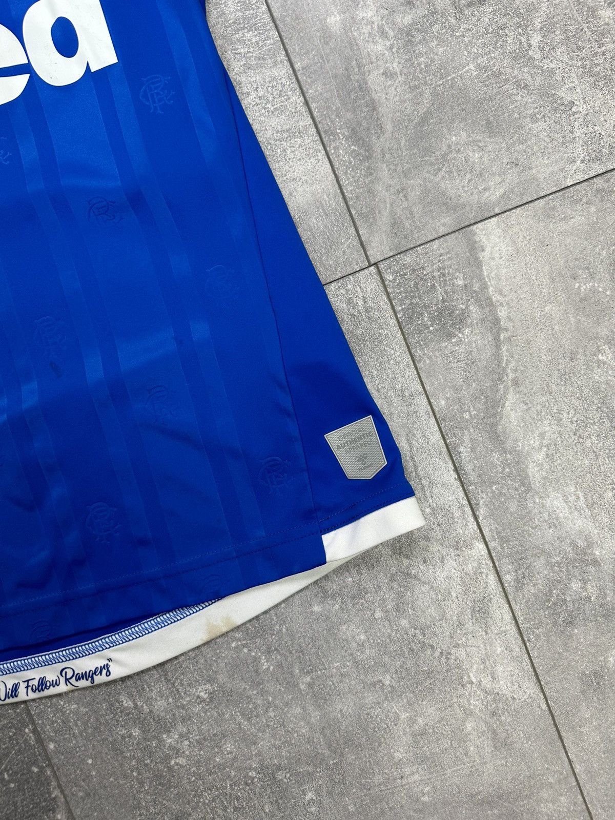 Hummel × Vintage Men’s Hummel Rangers football soccer shit jersey Size US S / EU 44-46 / 1 - 3 Thumbnail
