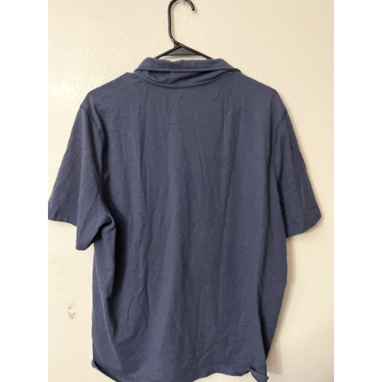 Eddie Bauer VINTAGE Eddie Bauer Polo Mens Short Sleeve Knit 100% Cotton Blue XL Regular 90s Rugby Logo Mens Size US XL / EU 56 / 4 - 3 Thumbnail
