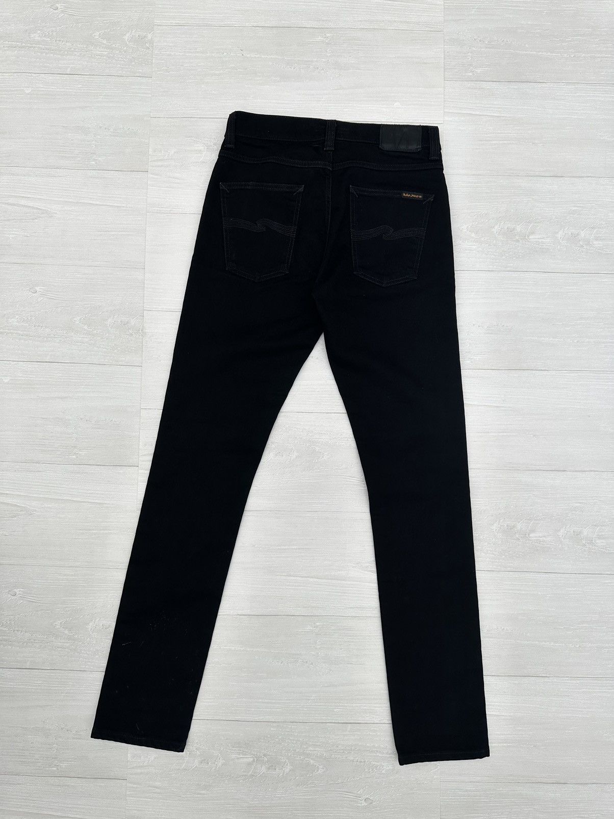 Nudie Jeans Black Slim Lean Dean Denim Jeans Sz. 31