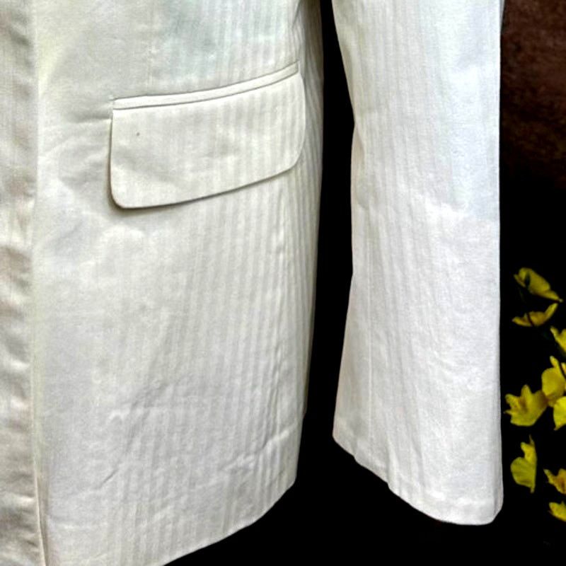 Zadig & Voltaire Zadig & Voltaire Vina Coton Blazer - Cream- size 40 (4) Size S / US 4 / IT 40 - 19 Thumbnail