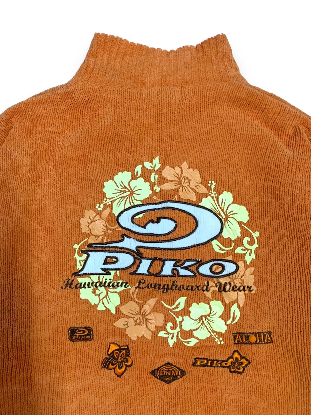 Japanese Brand Vintage Piko Hawaiian Technical Knitted Fleece Lined Jacket Size US M / EU 48-50 / 2 - 13 Thumbnail