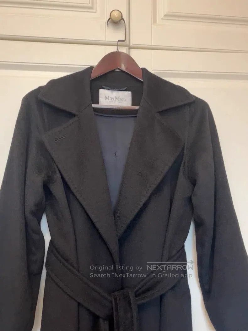 Max Mara Max Mara Black Camel Fleece Coat Size XS / US 0-2 / IT 36-38 - 2 Thumbnail