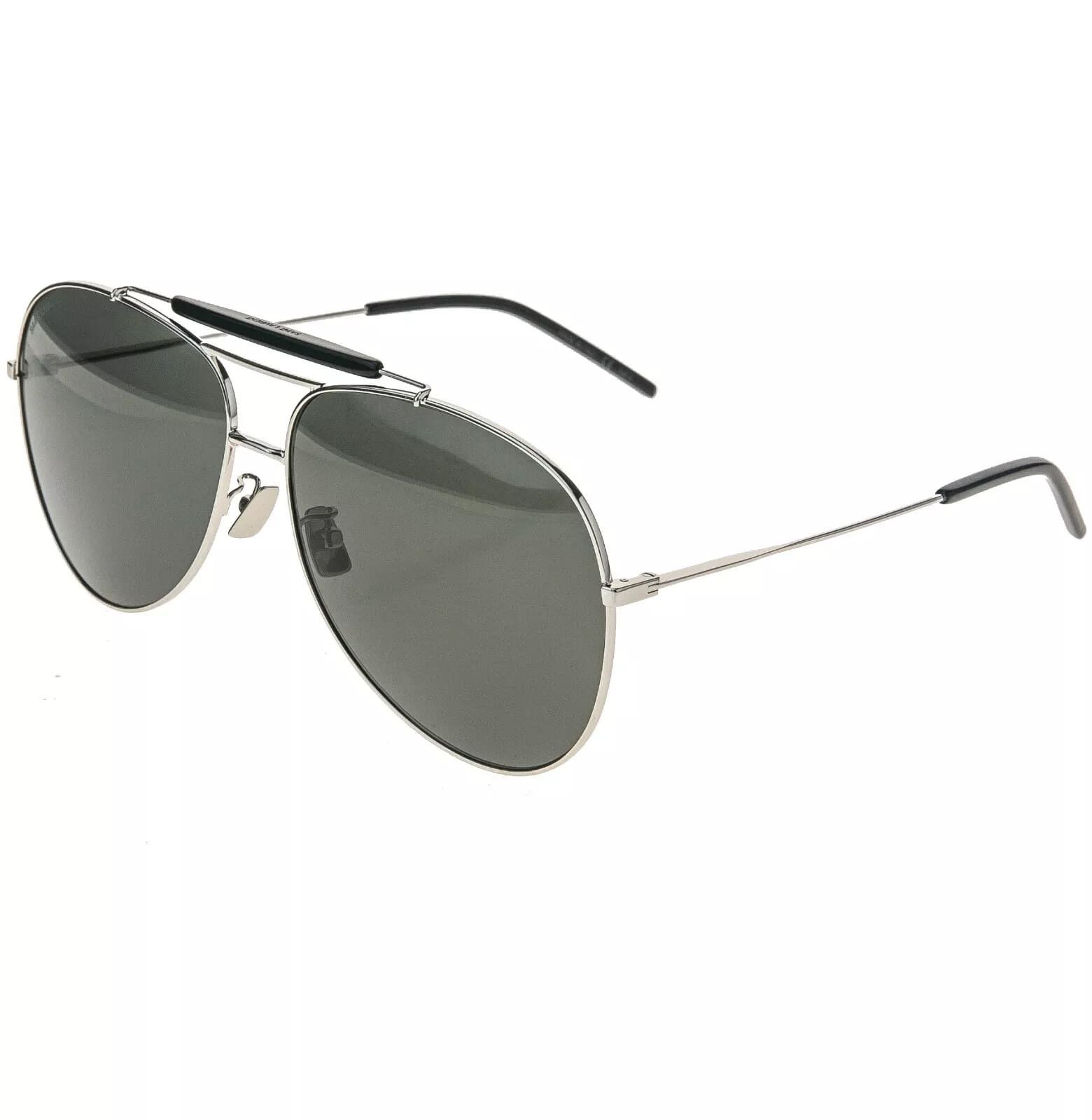 Yves Saint Laurent SAINT LAURENT CLASSIC SL 11 001 Aviator Sunglasses SL11 Size ONE SIZE - 4 Thumbnail