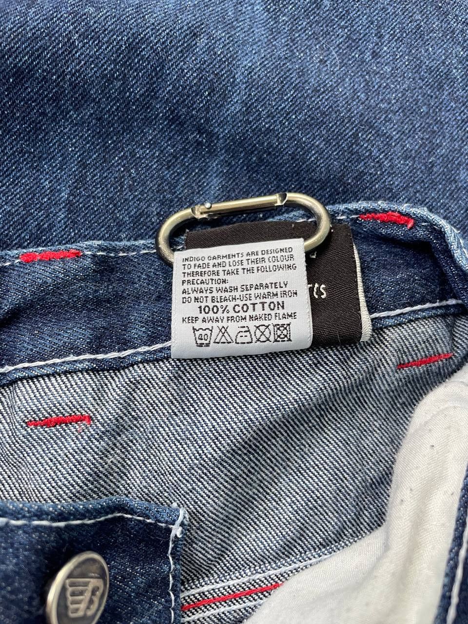 Jean × Vintage VINTAGE Y2K BAGGY BERNY FLYING B SKATER JEANS JNCO STYLE Size US 28 / EU 44 - 12 Thumbnail