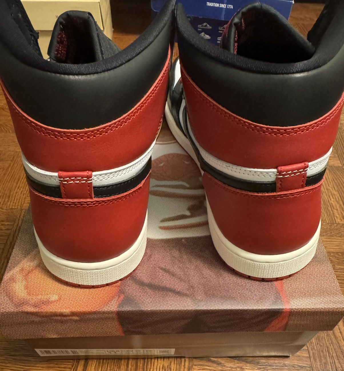 Jordan Brand Jordan 1 Retro High OG Black Toe Reimagined Size US 11 / EU 44 - 3 Thumbnail