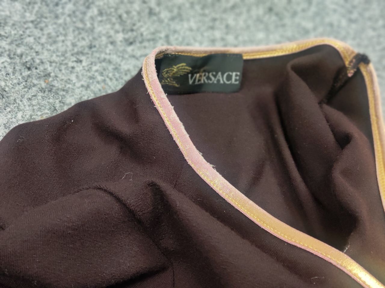 Versace Vintage Versace All Logo Brown Womens Long sleeve Y2K Style Size M / US 6-8 / IT 42-44 - 11 Thumbnail