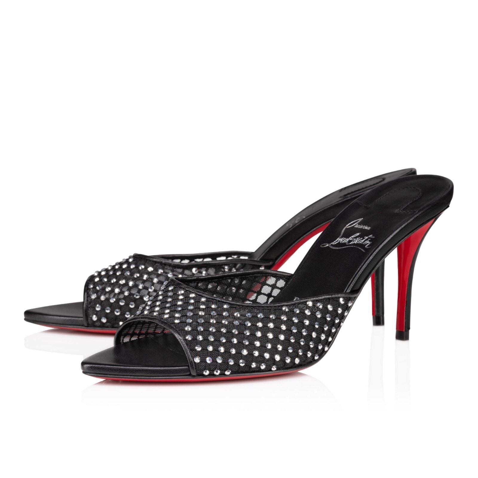 Christian Louboutin Christian Louboutin Apostropha Mule Mesh Strass 80 Pump 38 Size US 8 / IT 38 - 1 Thumbnail