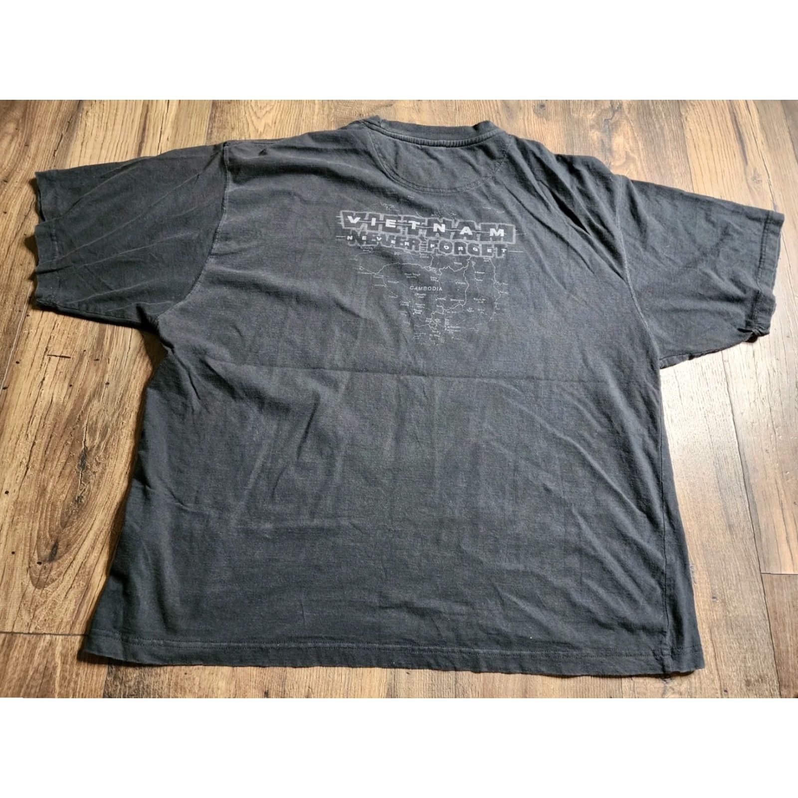 Starter VINTAGE Starter 3XL Double-Sided T-Shirt Vietnam War Patriotic Flag Black Mens Size US XXL / EU 58 / 5 - 2 Thumbnail