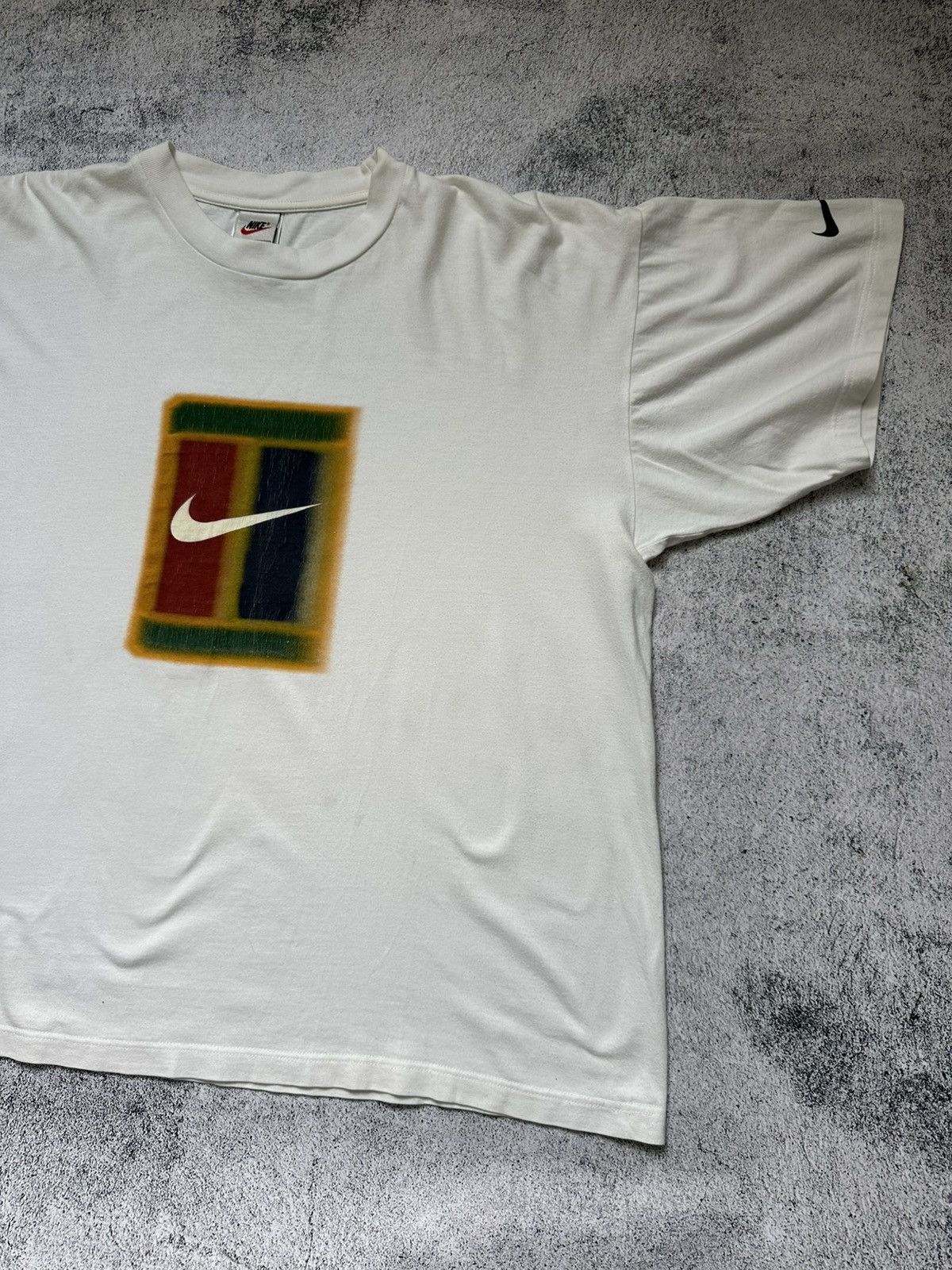 Nike Vintage Nike T-shirt Court Big Logo Size US XL / EU 56 / 4 - 6 Thumbnail