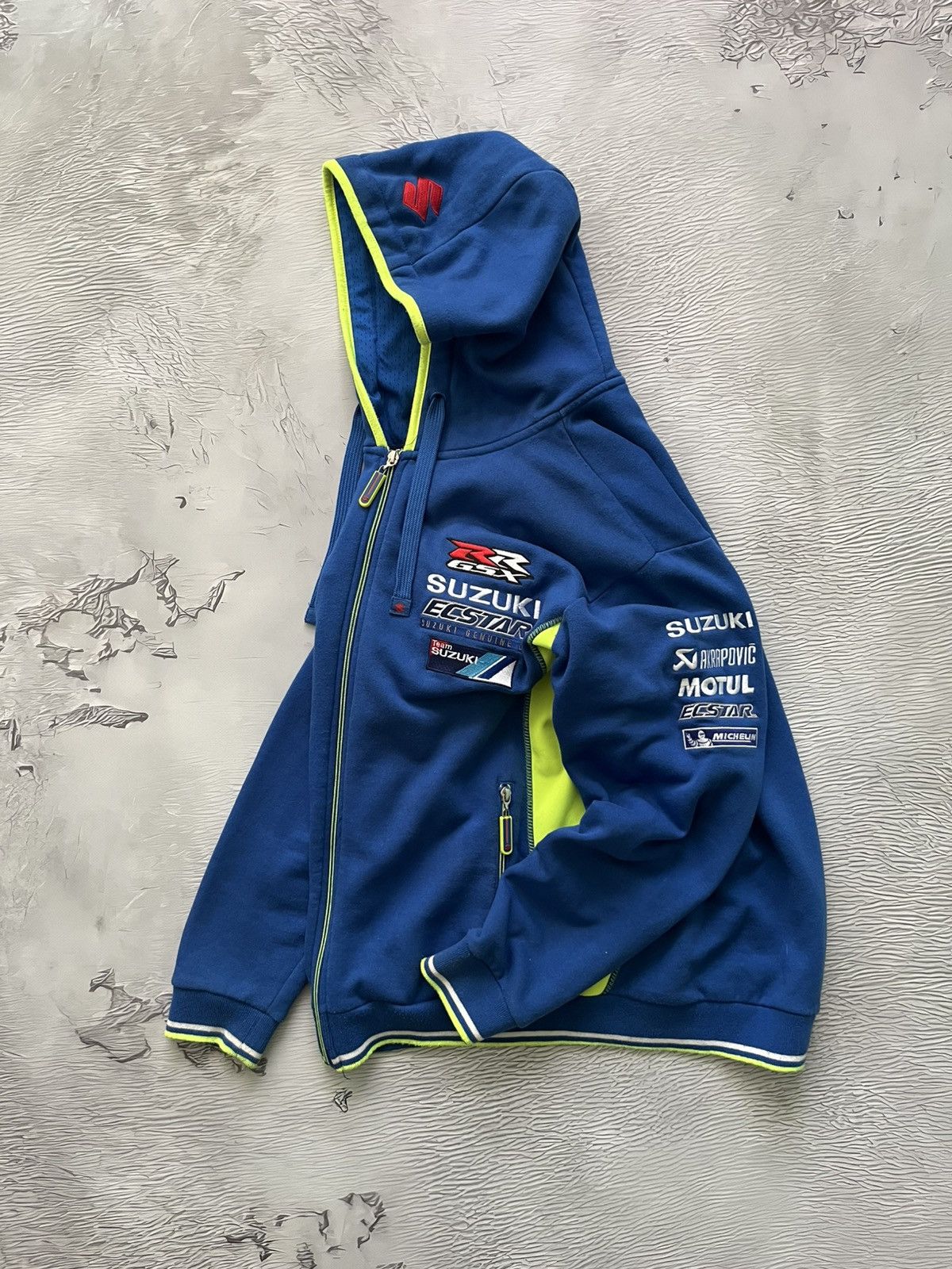 Vintage Vintage Y2K Suzuki Racing Moto Zip Hoodie Men's Size: M Size US M / EU 48-50 / 2 - 1 Thumbnail