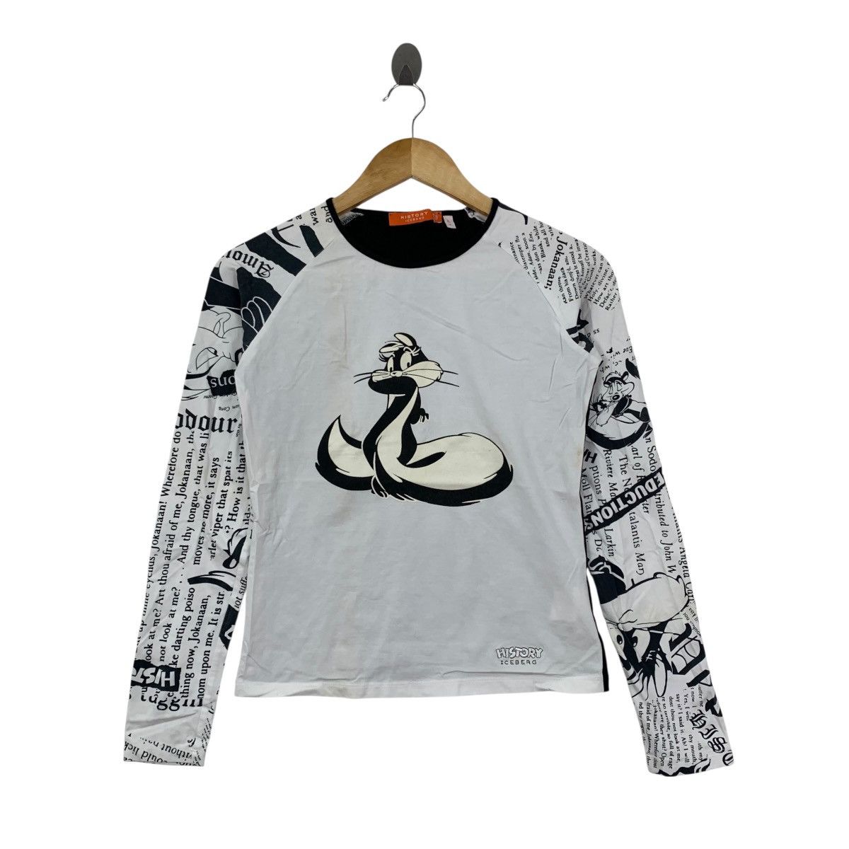 Iceberg HISTORY ICEBERG ITALY Pepe Le Pew Cartoon Disney Long Shirt Size US S / EU 44-46 / 1 - 1 Thumbnail