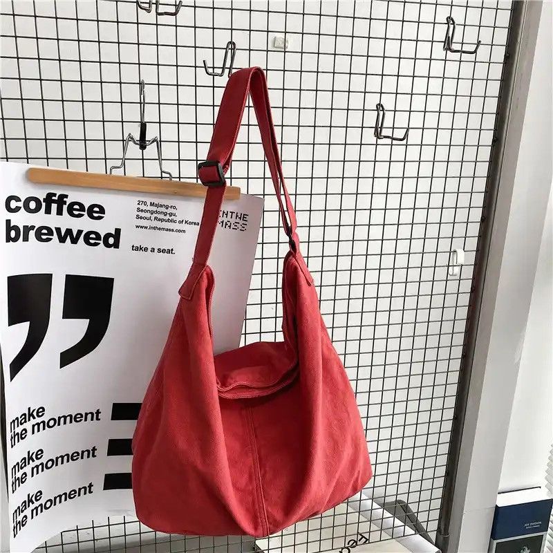 Japanese Brand Canvas Crossbody Bag Size ONE SIZE - 3 Thumbnail