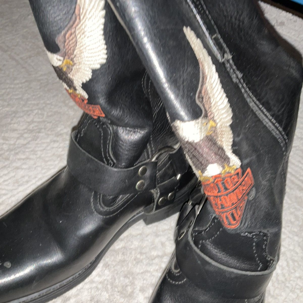 Harley Davidson Harley Davidson Leather Squared Toe Boots Mens size 7.5 Size US 7.5 / EU 40-41 - 4 Thumbnail