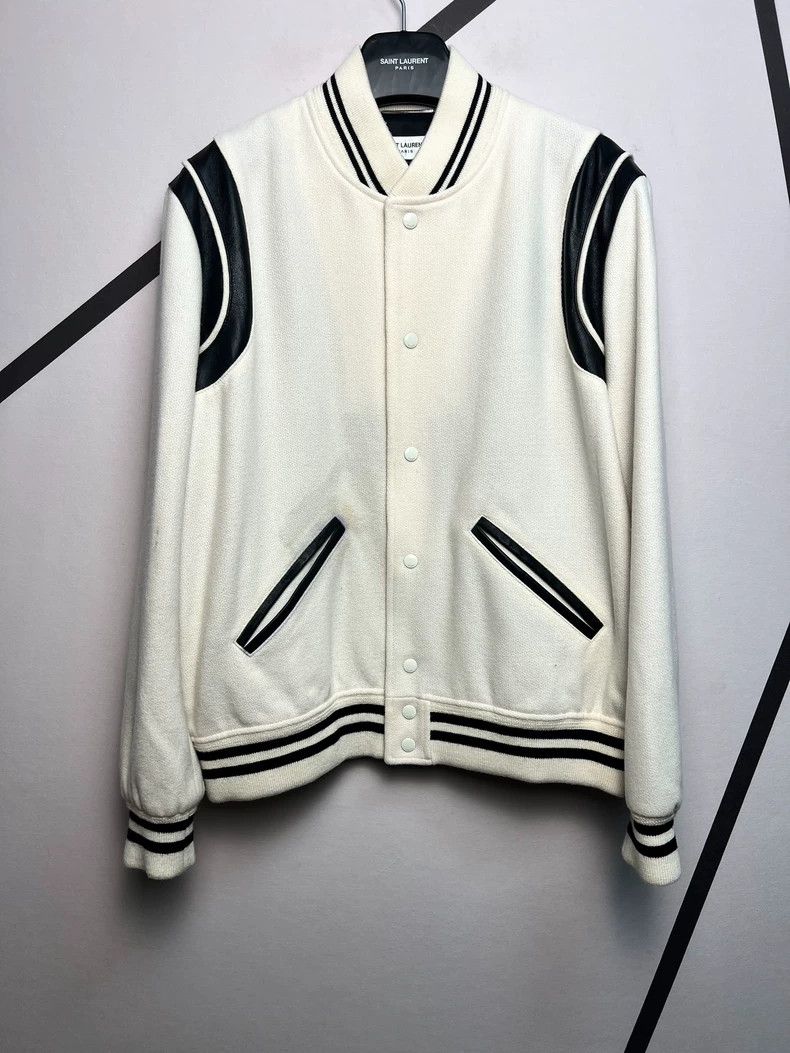 Saint Laurent Paris saint Laurent paris22 autumn and winter beige patchwork wo Size US L / EU 52-54 / 3 - 1 Thumbnail