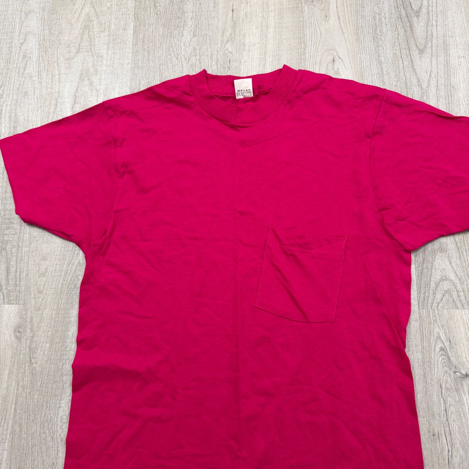 Fruit Of The Loom Vintage Fruit of The Loom Shirt Large Pink Pocket Tee 90s Size US L / EU 52-54 / 3 - 2 Thumbnail