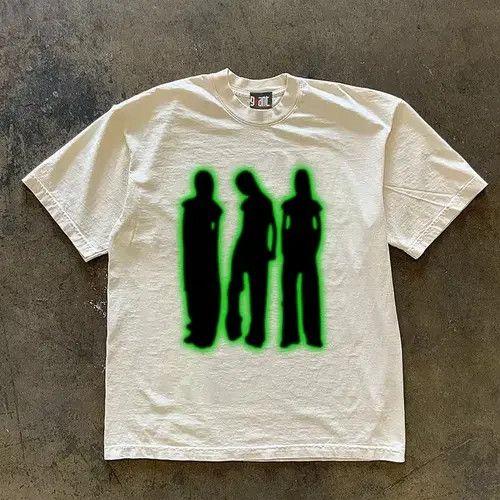 Japanese Brand × Vintage White street retro trend print t-shirt Size US M / EU 48-50 / 2 - 3 Thumbnail
