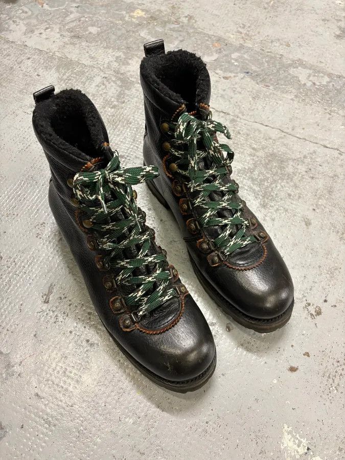 Dsquared2 Dsquared2 Black Leather Hiking Boots Size US 11 / EU 44 - 7 Thumbnail