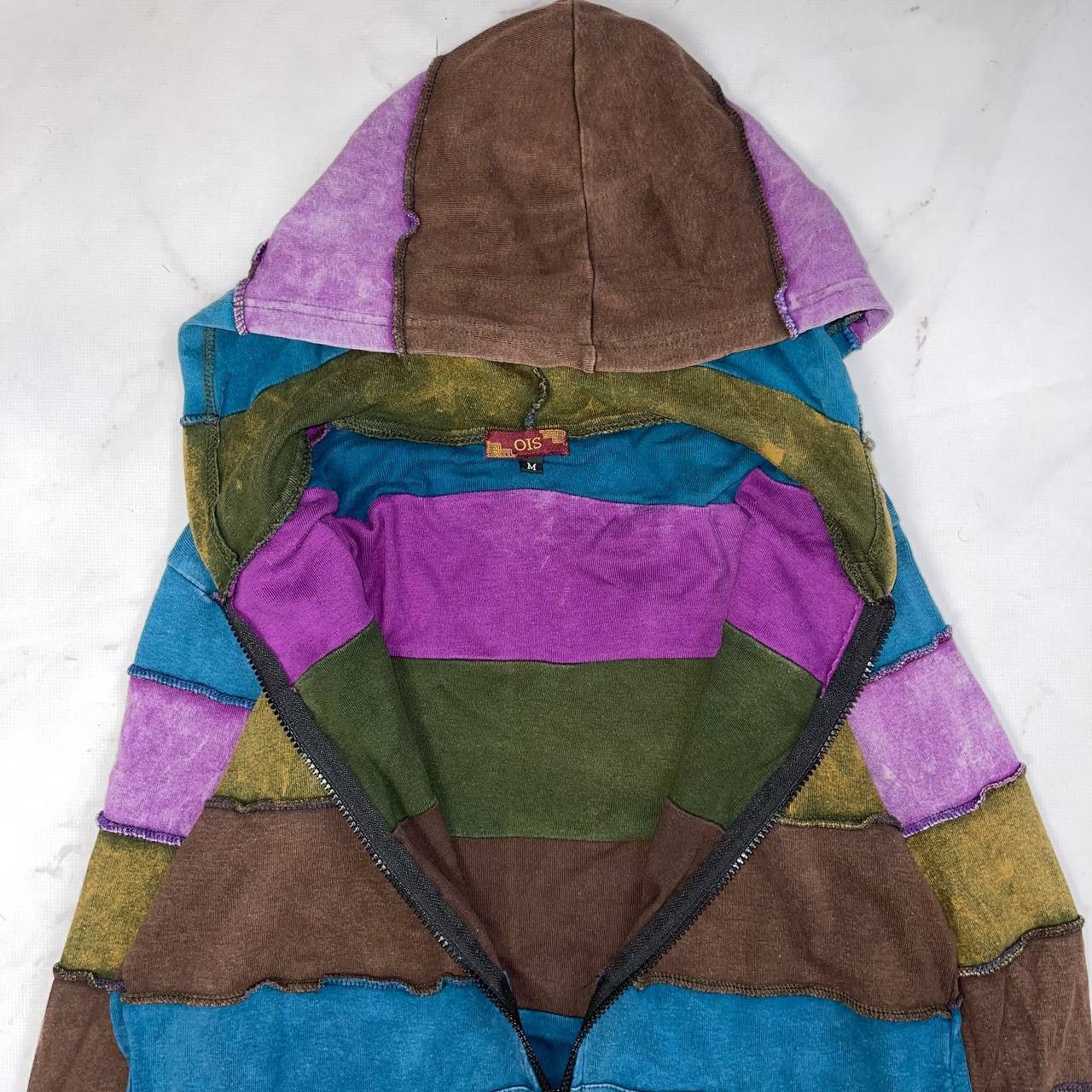 Japanese Brand Japanesse Brand patchwork Archival Y2K Hoodi Avant-Garde Size US M / EU 48-50 / 2 - 9 Thumbnail