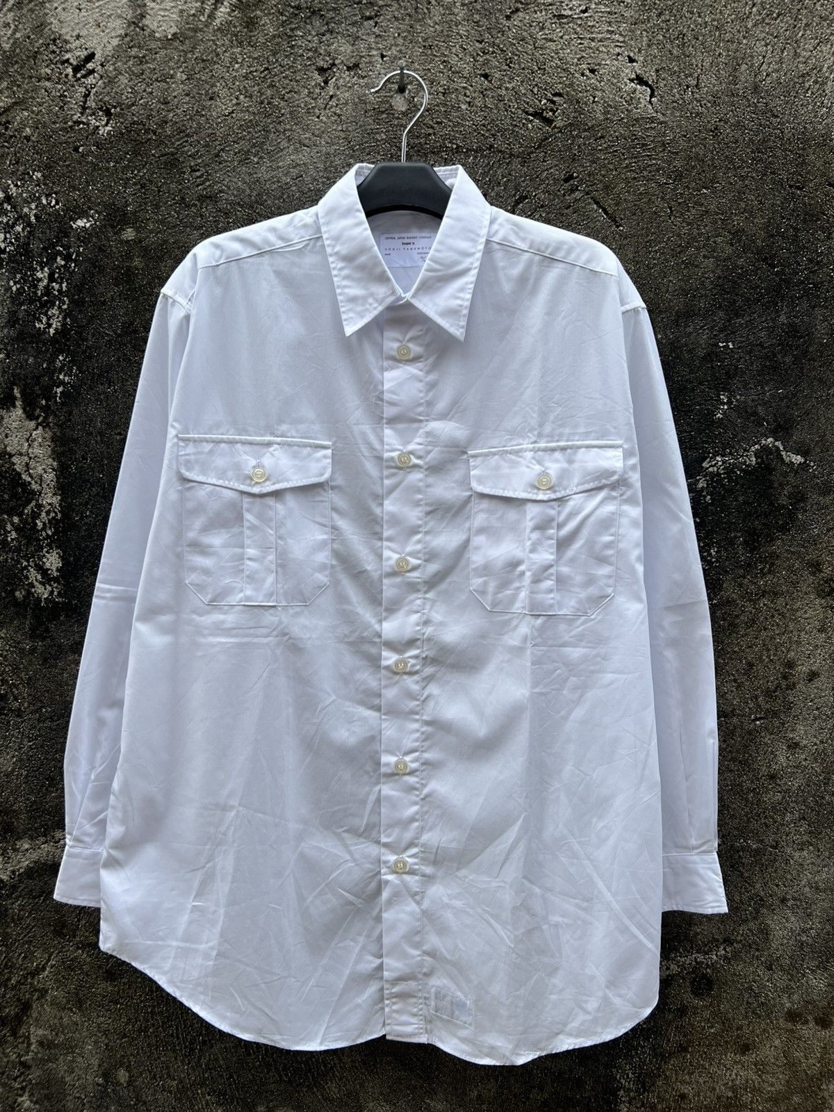 Yohji Yamamoto Yohji Yamamoto White Shirt Size US XL / EU 56 / 4 - 1 Thumbnail