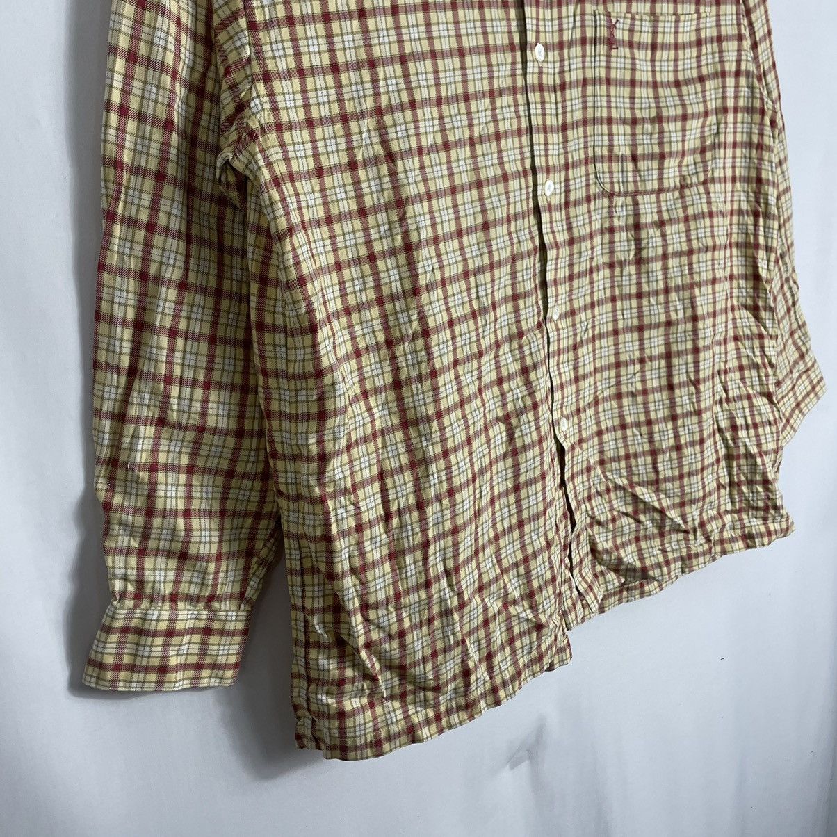 Yves Saint Laurent 🔥Rare🔥Yves Saint Lauren Pour Homme Checkerd Buttons Shirts Size US L / EU 52-54 / 3 - 9 Thumbnail