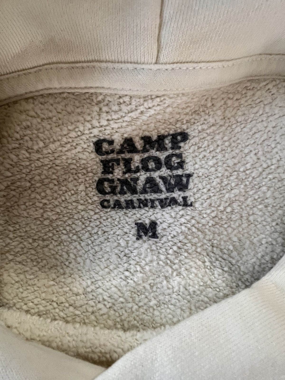 Golf Wang CAMPFLOGNAW 2024 10 Year Cream Hoodie Size US M / EU 48-50 / 2 - 2 Thumbnail