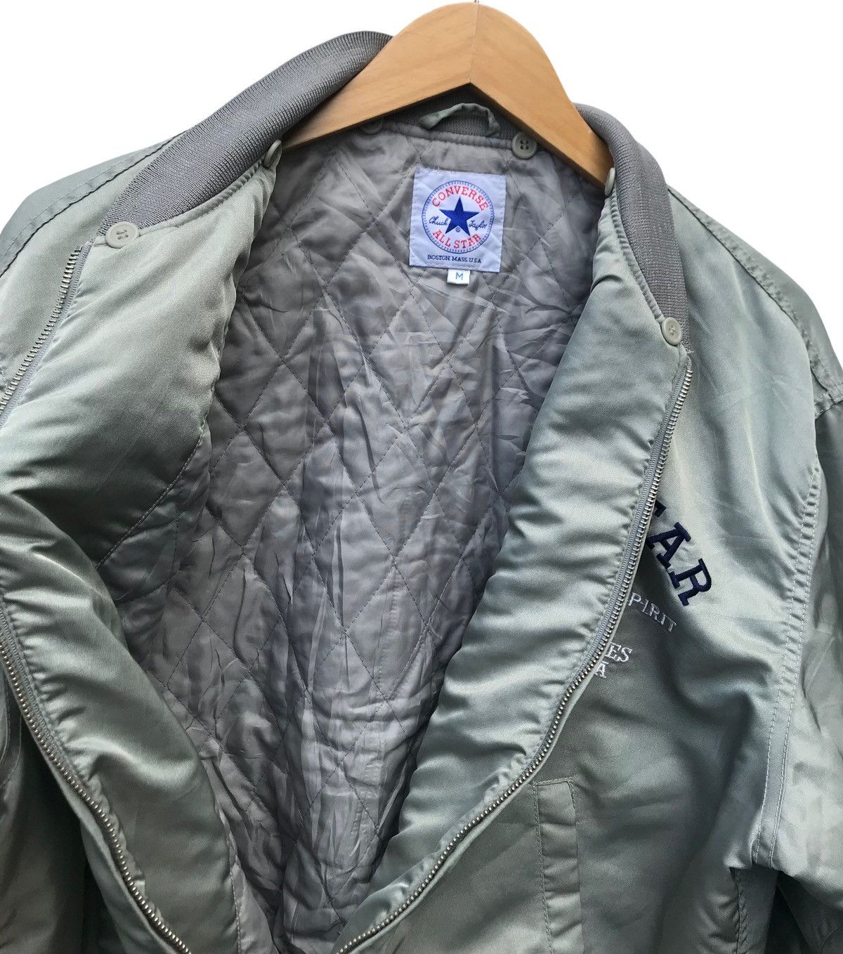 Converse Vintage 90s Converse Streetwear Grunge Bombers Jacket Size US L / EU 52-54 / 3 - 7 Thumbnail