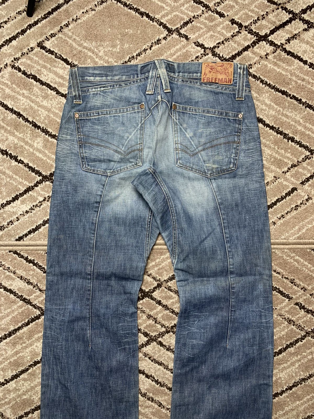 Freeman T. Porter × If Six Was Nine × Japanese Brand Vintage 90's Style Freeman T. porter Distressed Jeans Size US 34 / EU 50 - 14 Thumbnail