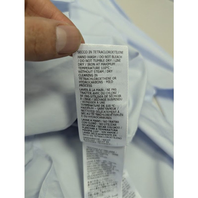 Gucci o1rshd1 Piece Dyed Popeline Boxy Shirt in Baby Blue / Mix Size US M / EU 48-50 / 2 - 18 Thumbnail