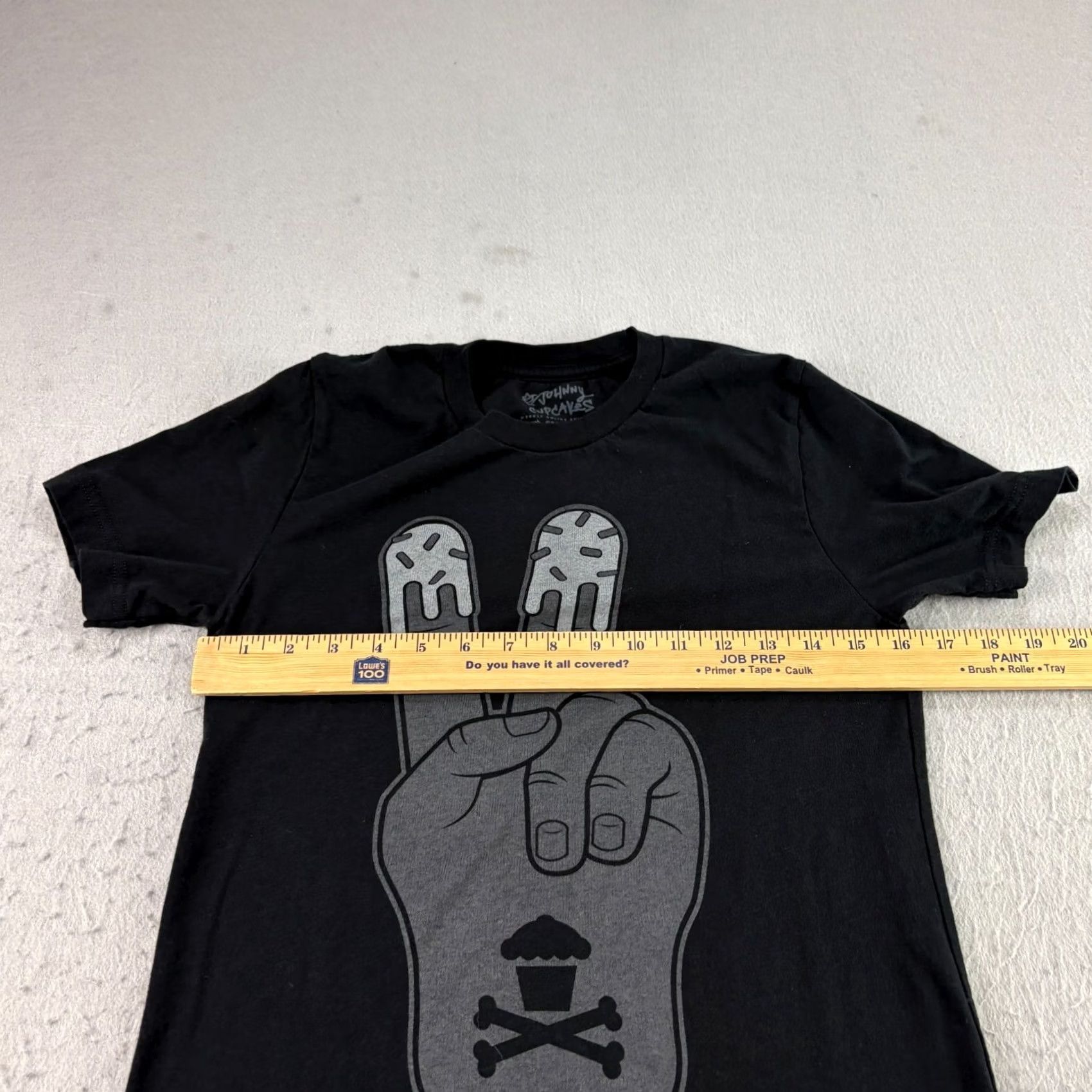 Johnny Cupcakes Johnny Cupcakes Shirt Womens Small Black BLM Peace Graphic Crew Neck Adult Size S / US 4 / IT 40 - 5 Thumbnail