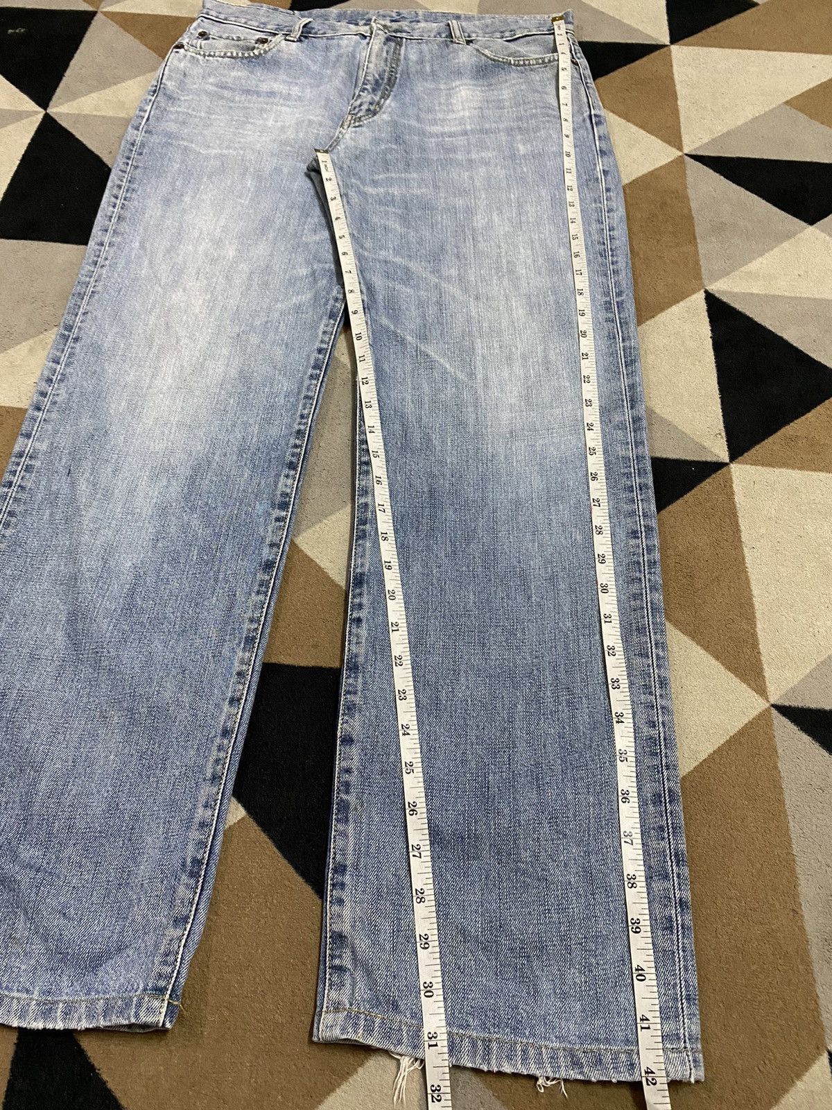 Japanese Brand Vintage Japanese Brands Faded Wash Loose Jeans Size US 34 / EU 50 - 12 Thumbnail