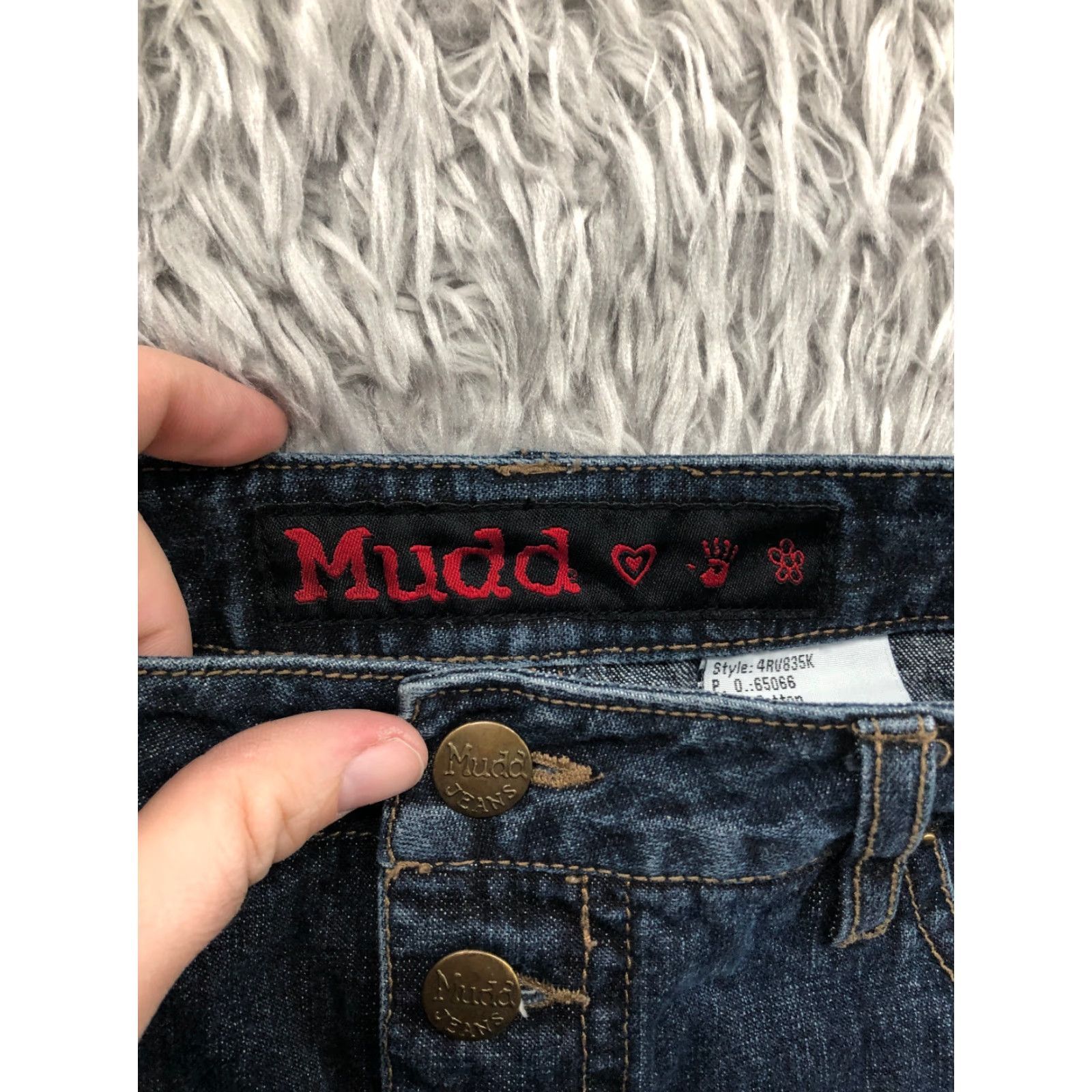 Denime Mudd Skirt Juniors' Size 3 Blue Denim Dark Wash Knee Length Mini Skirt Jeans - Pockets, Zipper, Machine Washable, Solid Blu e Denim (Barbie Character) Size 26" / US 2 / IT 38 - 7 Thumbnail