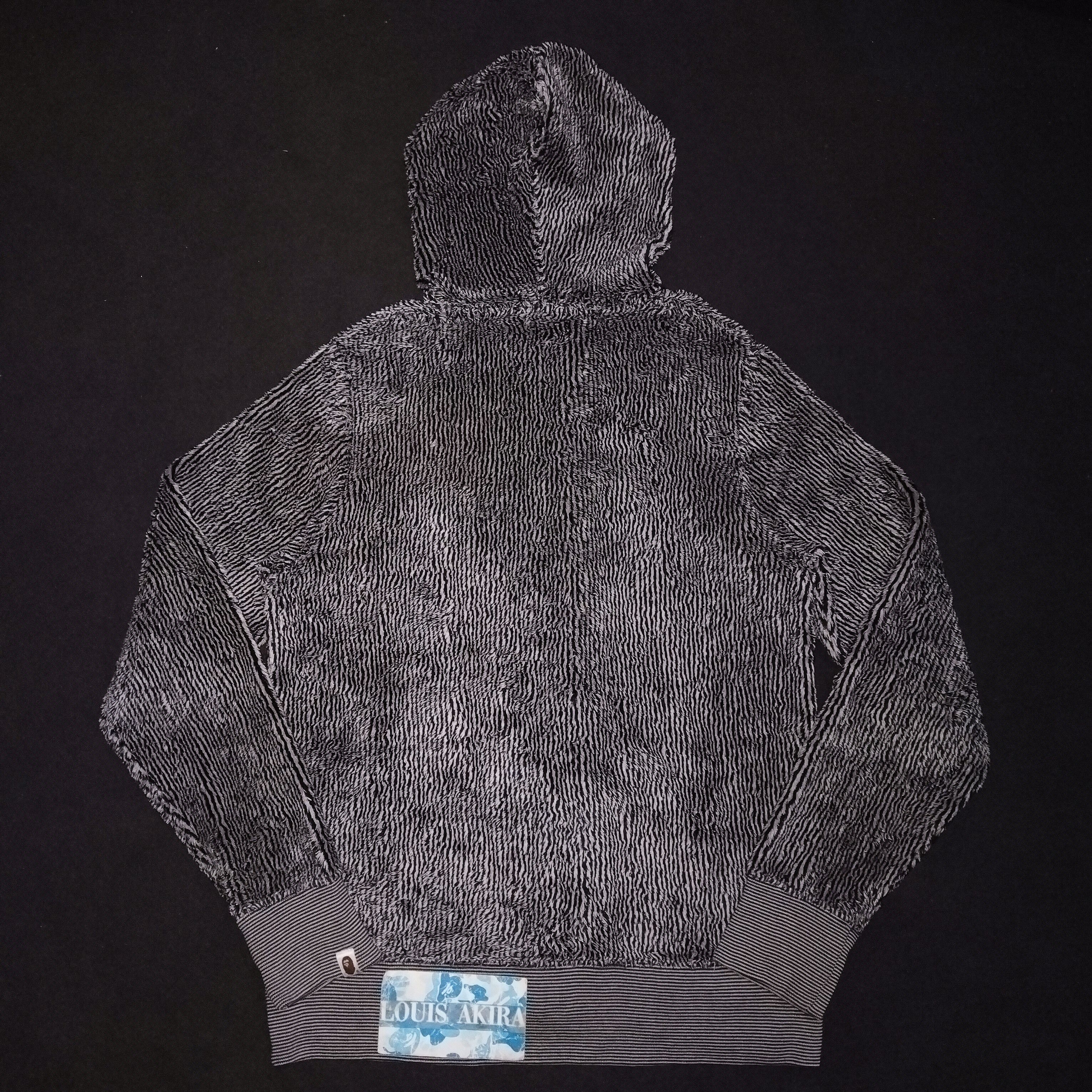 Bape 2012 BAPE Stripe Boa Full Zip Hoodie Size US L / EU 52-54 / 3 - 5 Thumbnail