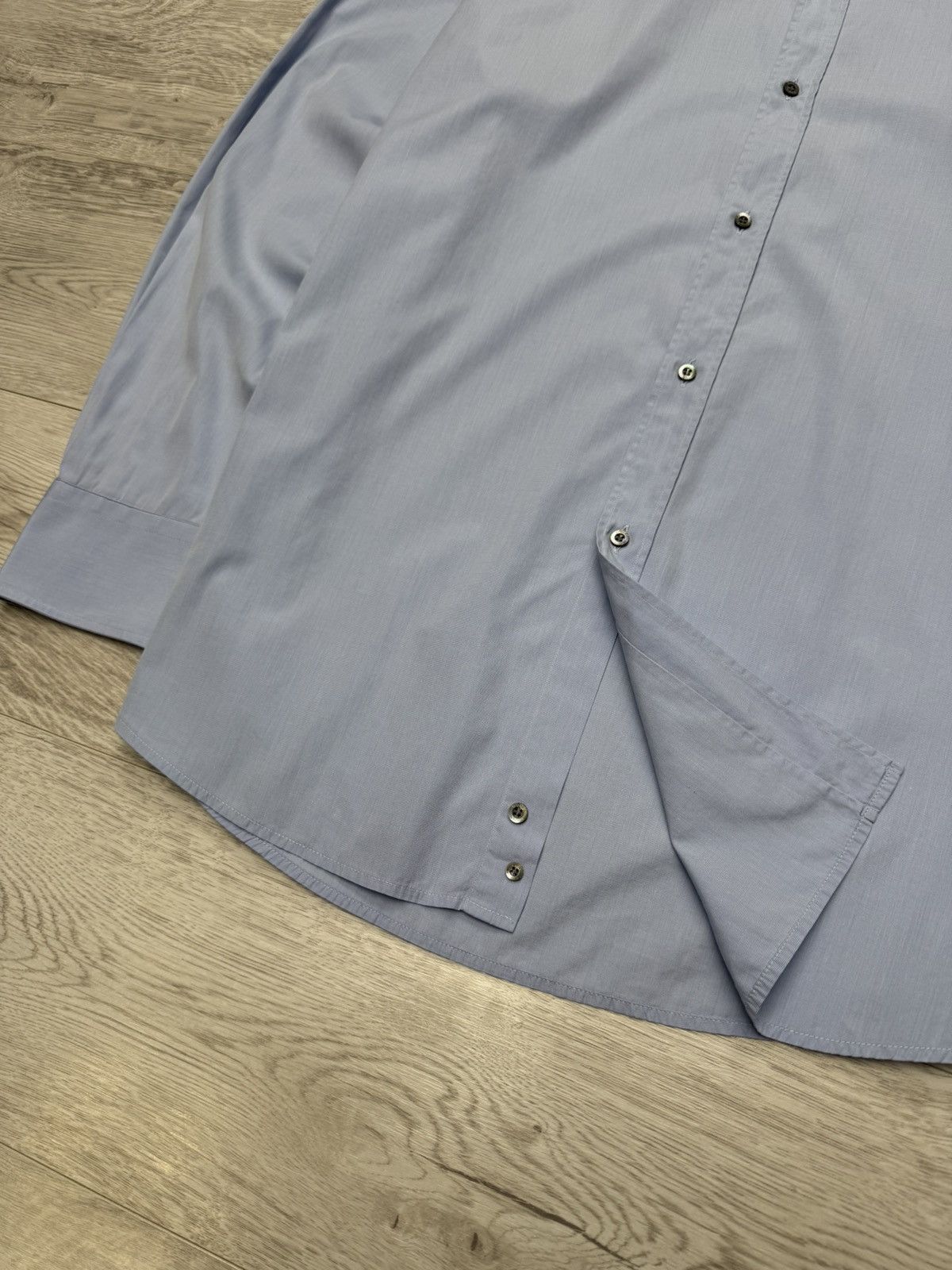 Gucci Vintage Gucci Men’s Blue Cotton Long Sleeve Button Up Shirt Size US L / EU 52-54 / 3 - 7 Thumbnail